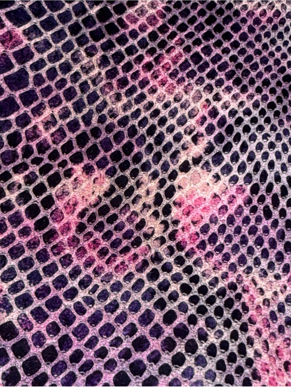 Vintage Claude Gerard Purple Snakeskin Purse Bag Paris 16.5”x10.5” France - Picture 3 of 11